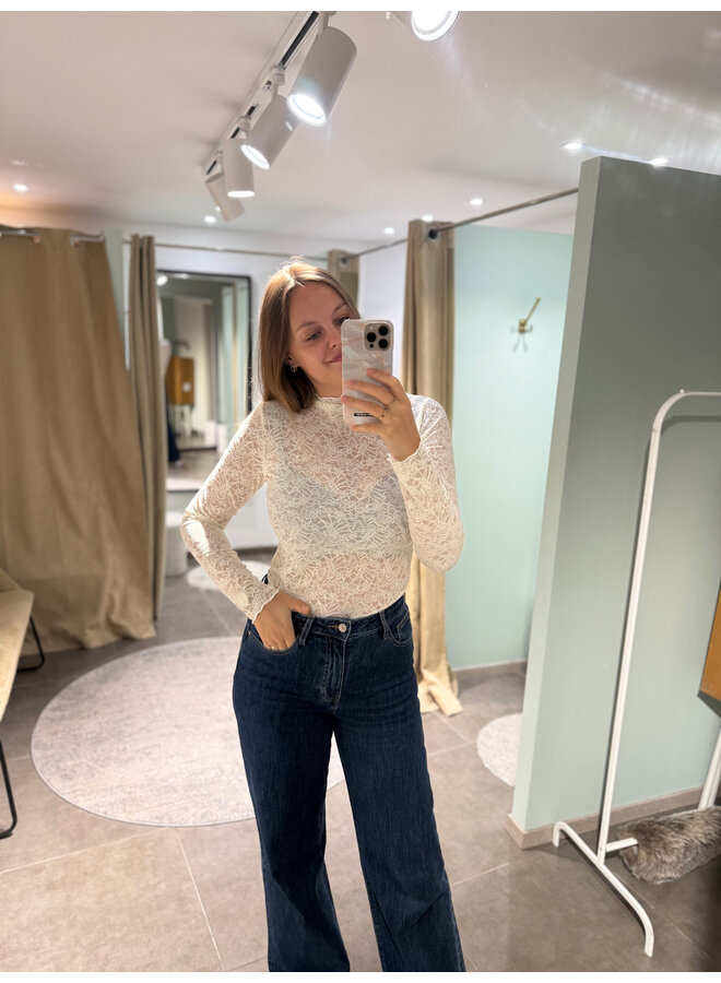 Luca Lace Top Beige