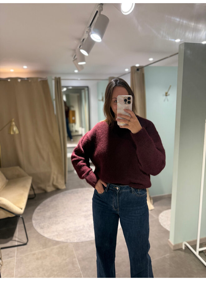 Louise Knit Burgundy
