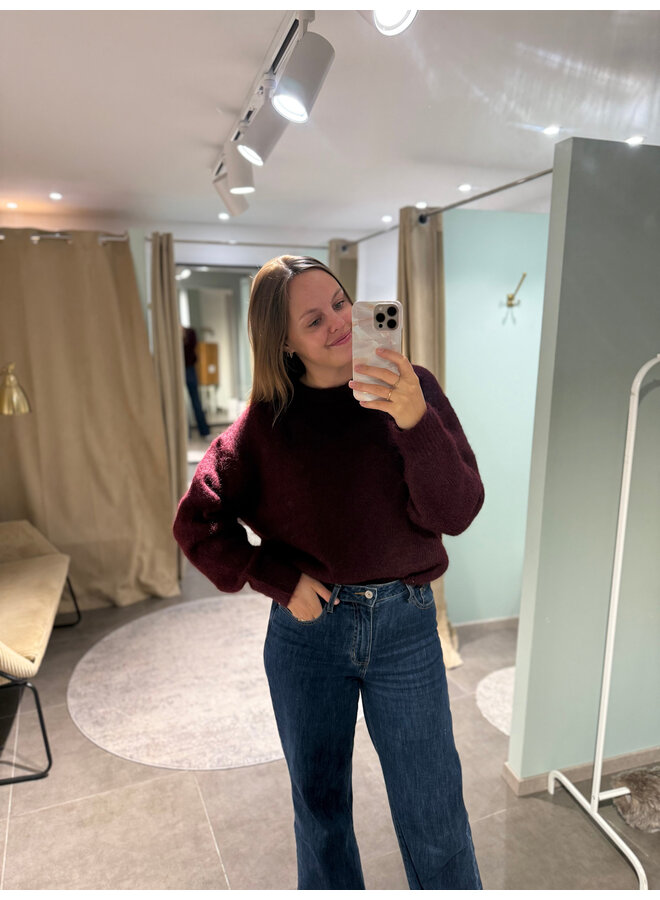 Louise Knit Burgundy