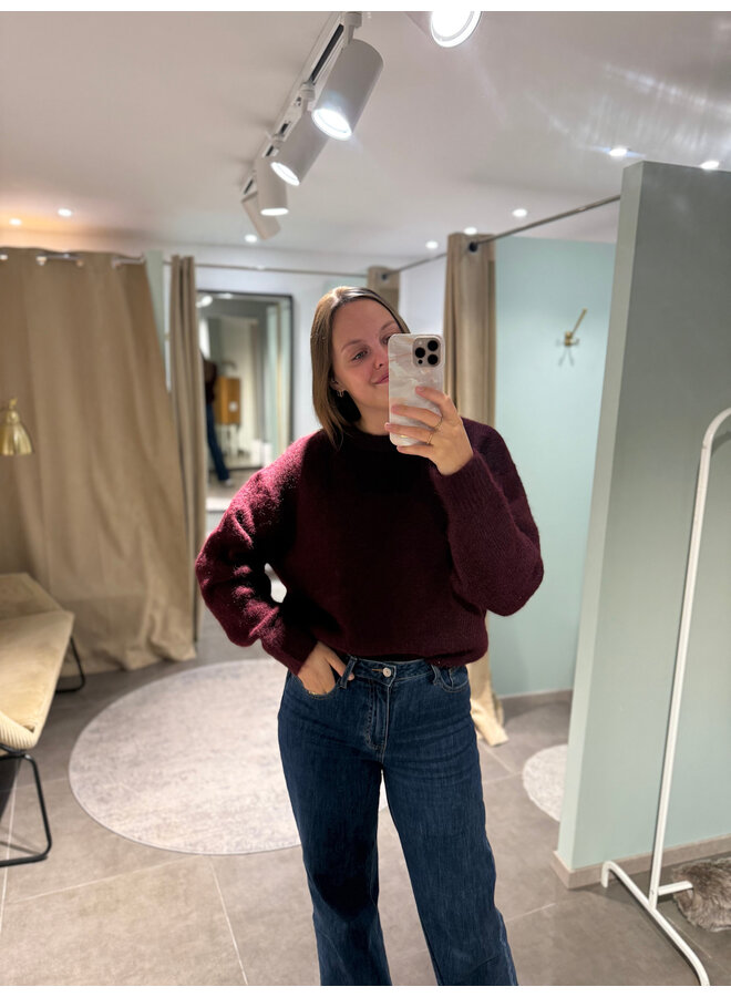Louise Knit Burgundy