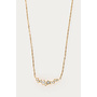 Midnight Ketting met Fijne Strass Goud