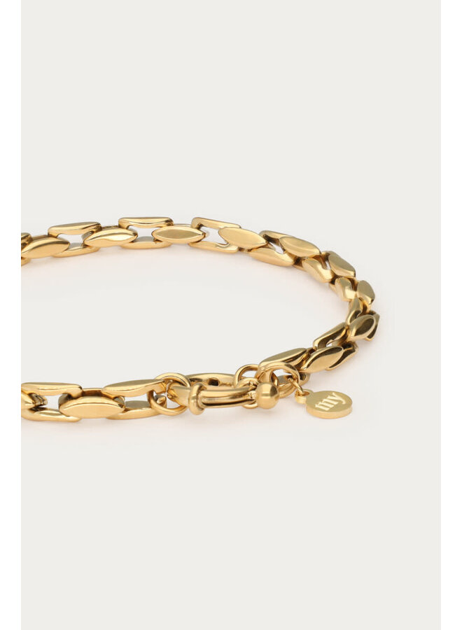 Midnight Armband met Slot Goud