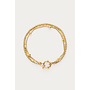 Midnight Driedubbele Armband met Strass Goud