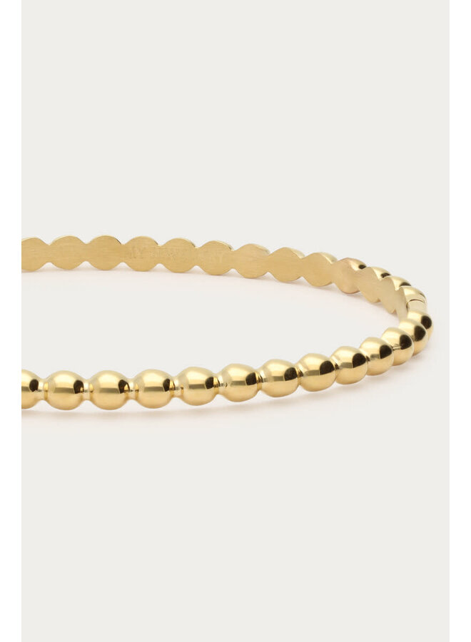 Midnight Bangle Dots Goud