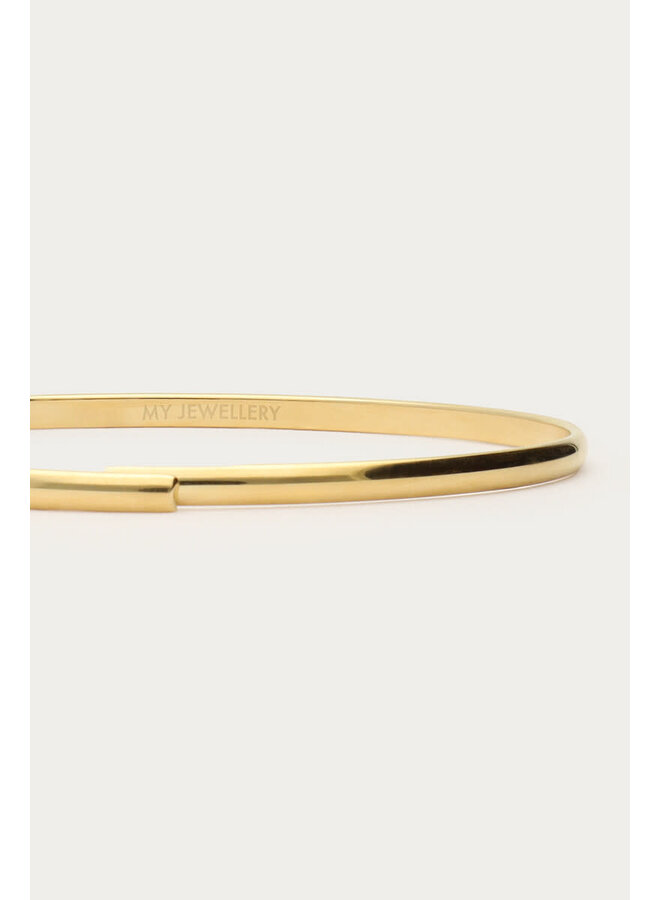Midnight Fijne Bangle Goud