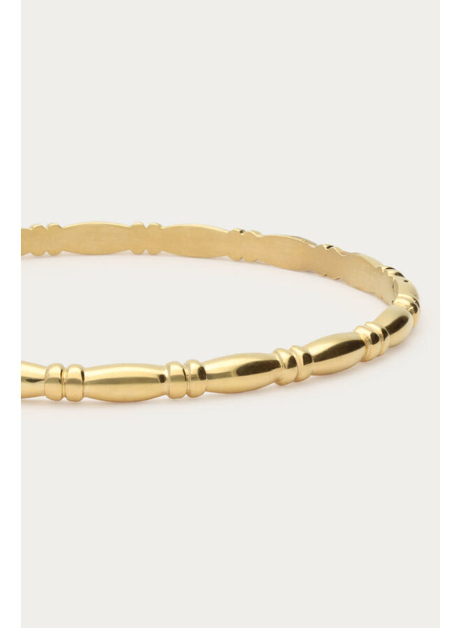 Midnight Bangle Bamboo Look Goud
