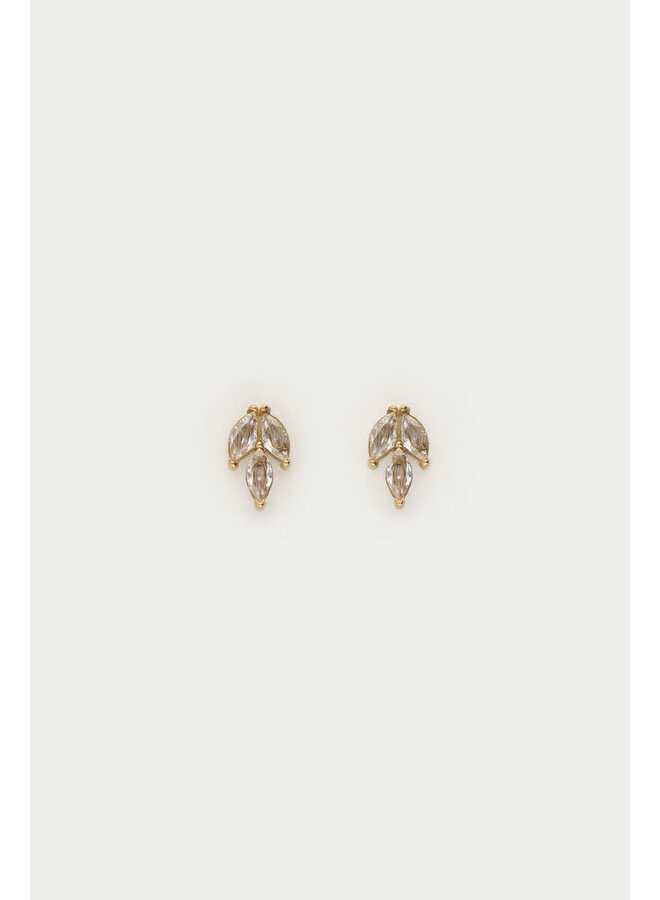Midnight Studs Blad met Strass