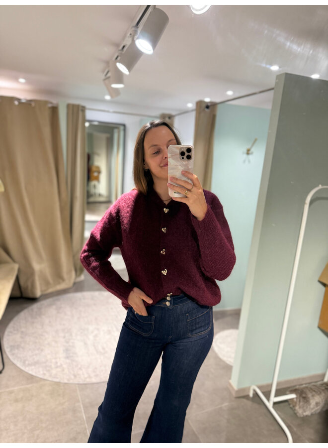 Elenette Petite Wide Flare Brut Jeans