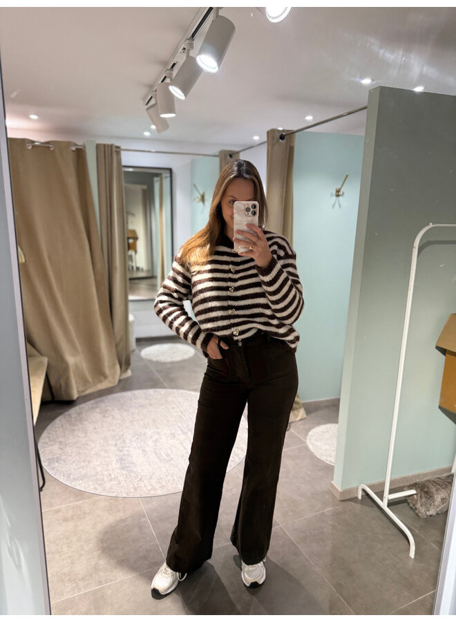 Elena Flared Jeans Brown