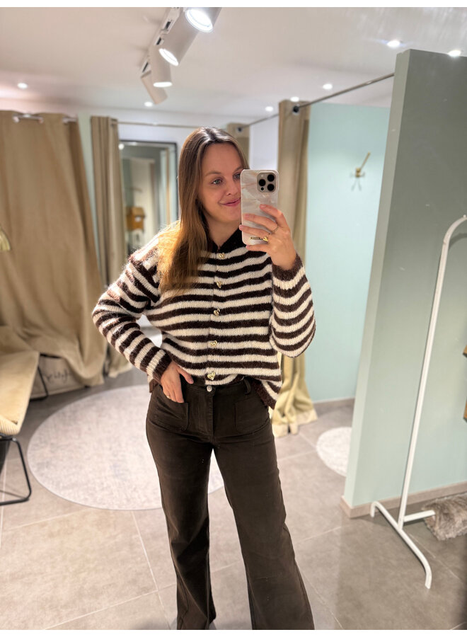 Elena Flared Jeans Brown