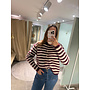 Lune Striped Knit Burgundy