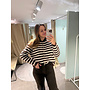Lune Striped Knit Brown