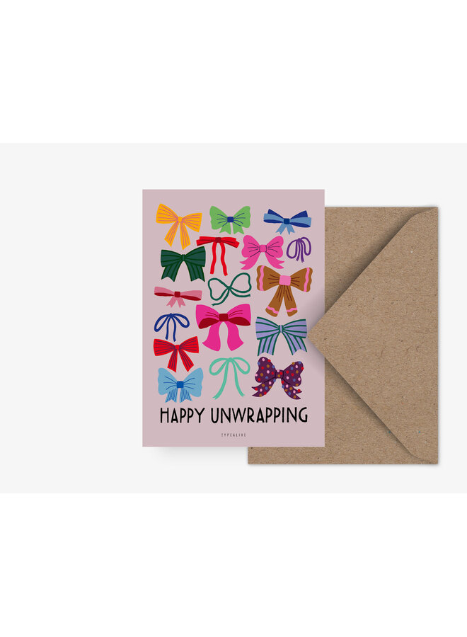 Wenskaart Happy Unwrapping