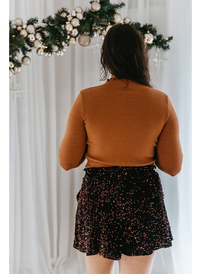 Axelle Basic Top Rust