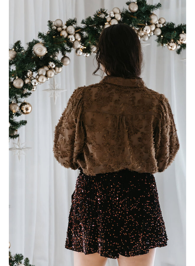 Mia Blouse Brown