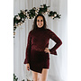 Orelle Velour Skort Burgundy