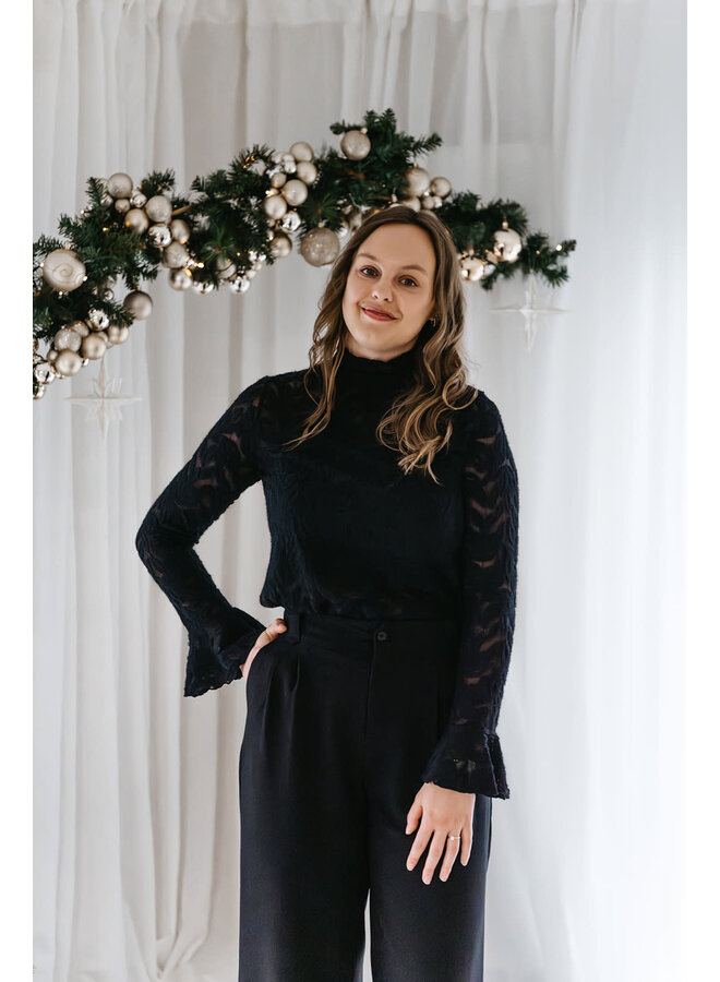 Maeve Lace Top Black