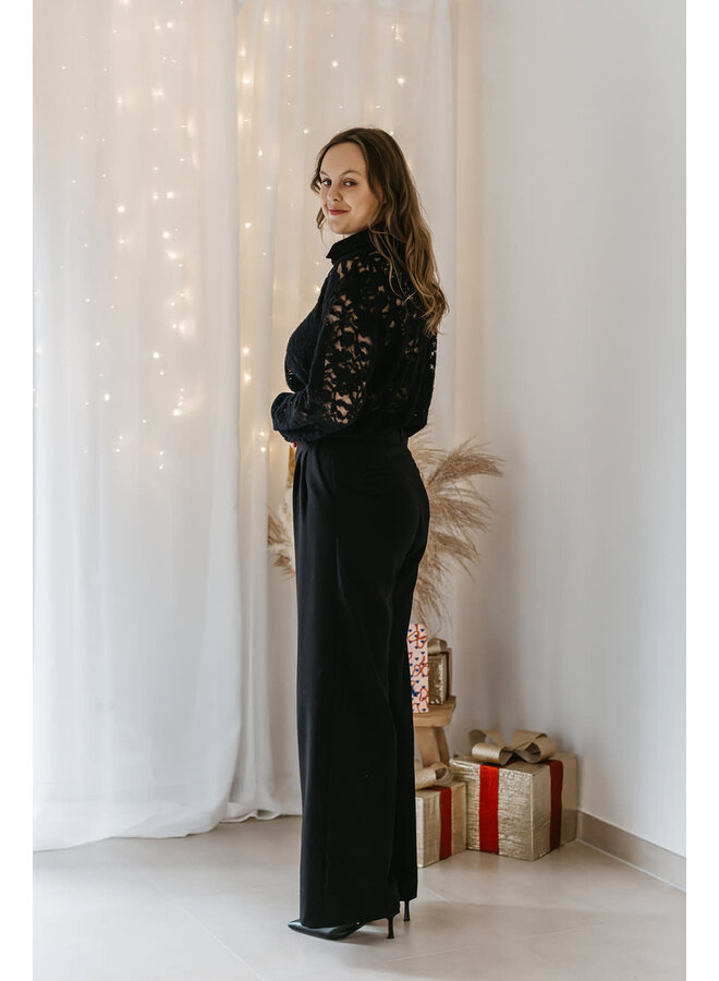 Renée Lace Blouse Black