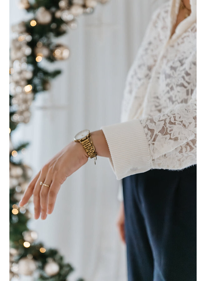 Renée Lace Blouse Ecru