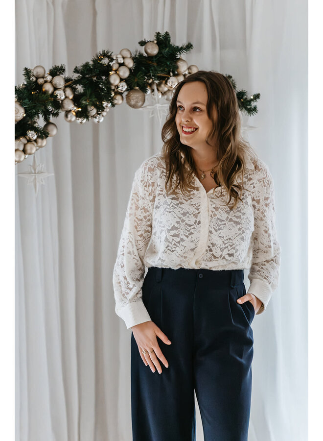 Renée Lace Blouse Ecru