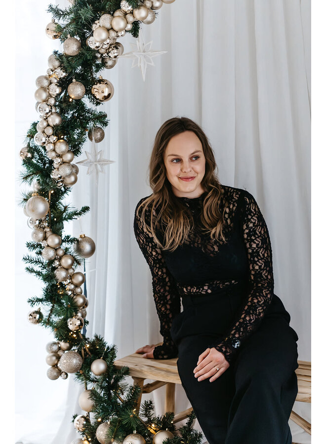 Andrea Lace Top Black