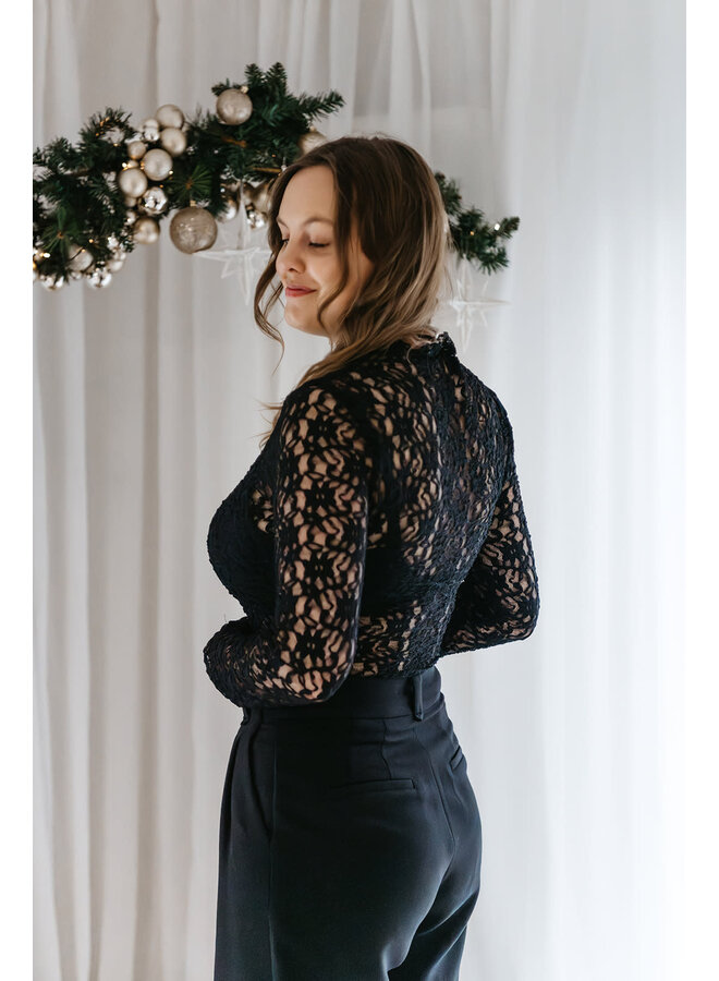 Andrea Lace Top Black