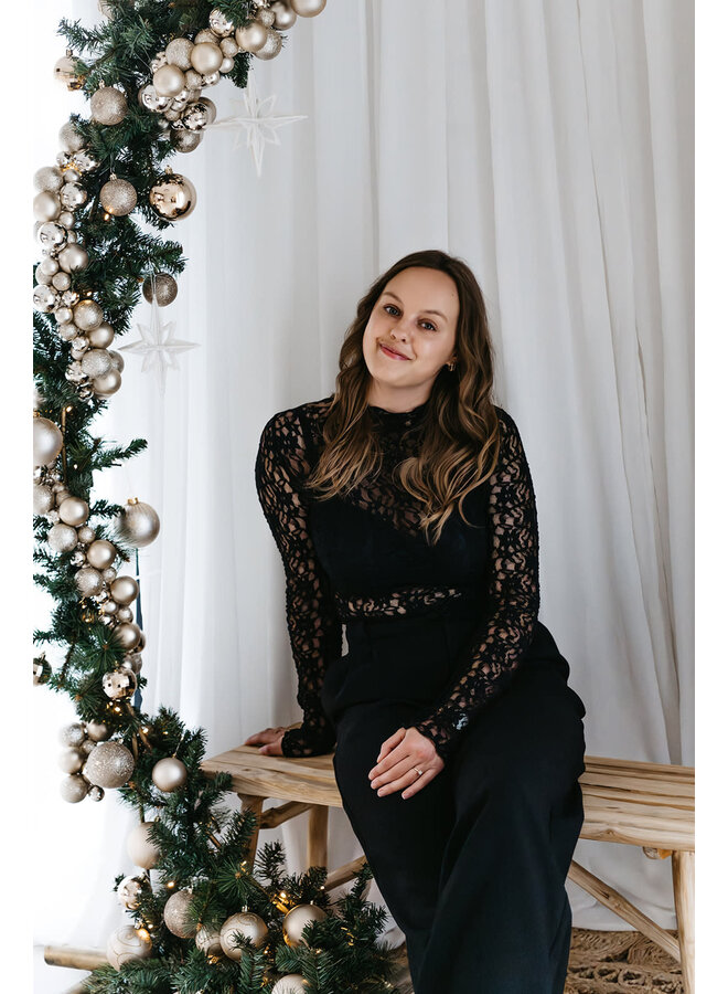 Andrea Lace Top Black