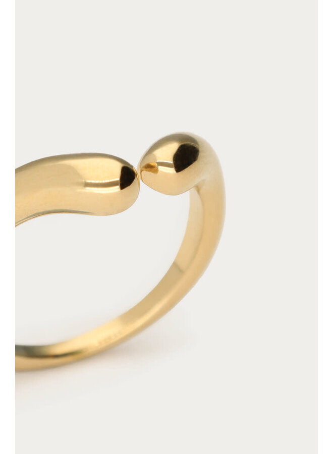 Ring Open V-Shape Goud