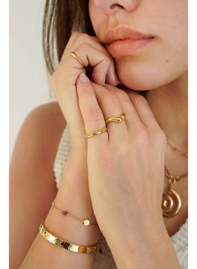 Ring Open V-Shape Goud