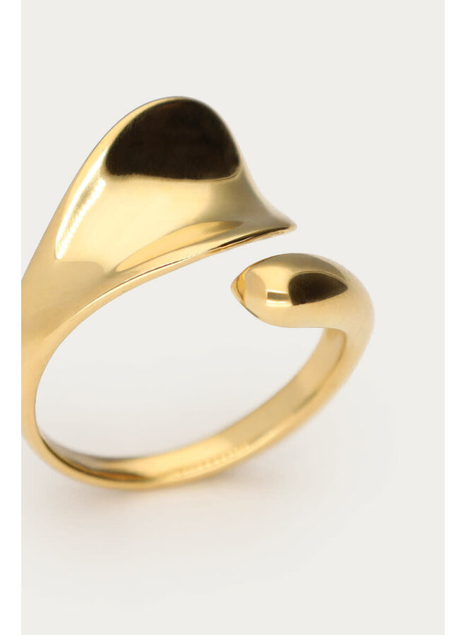 Statement Ring Hollow Goud
