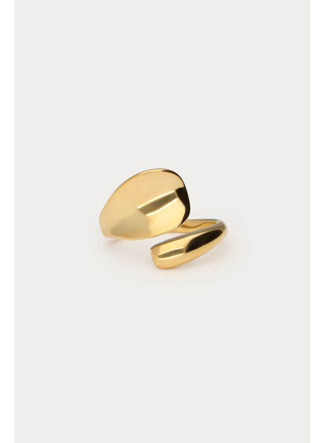 Statement Ring Hollow Goud