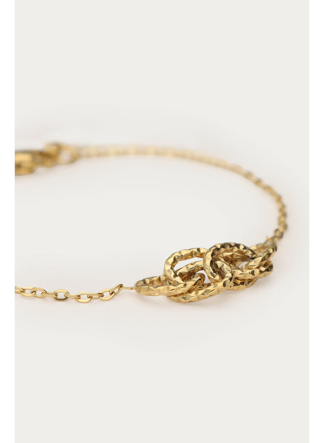 Minimalistische Armband met Cirkels Goud