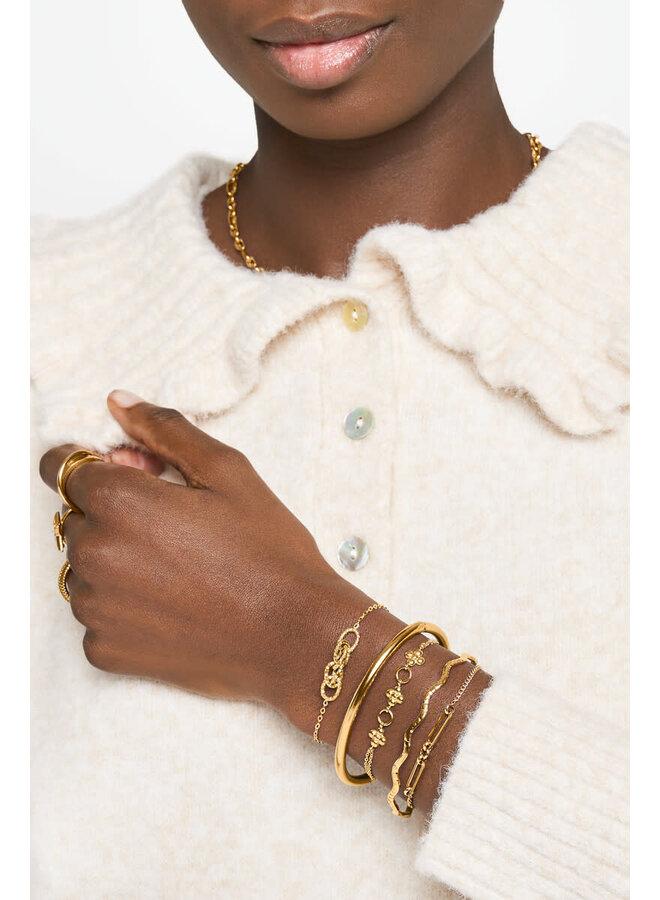 Minimalistische Armband met Cirkels Goud