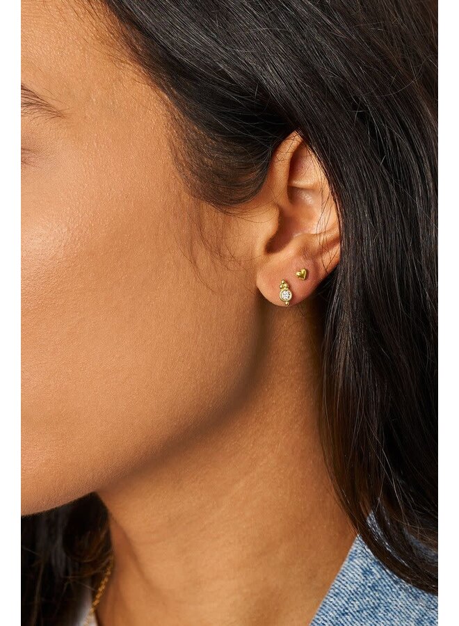 Studs Mini Hartje Zilver