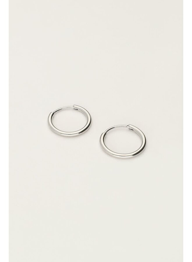 Basic Oorringen Small Zilver
