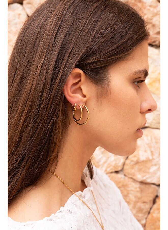 Basic Oorringen Small Zilver