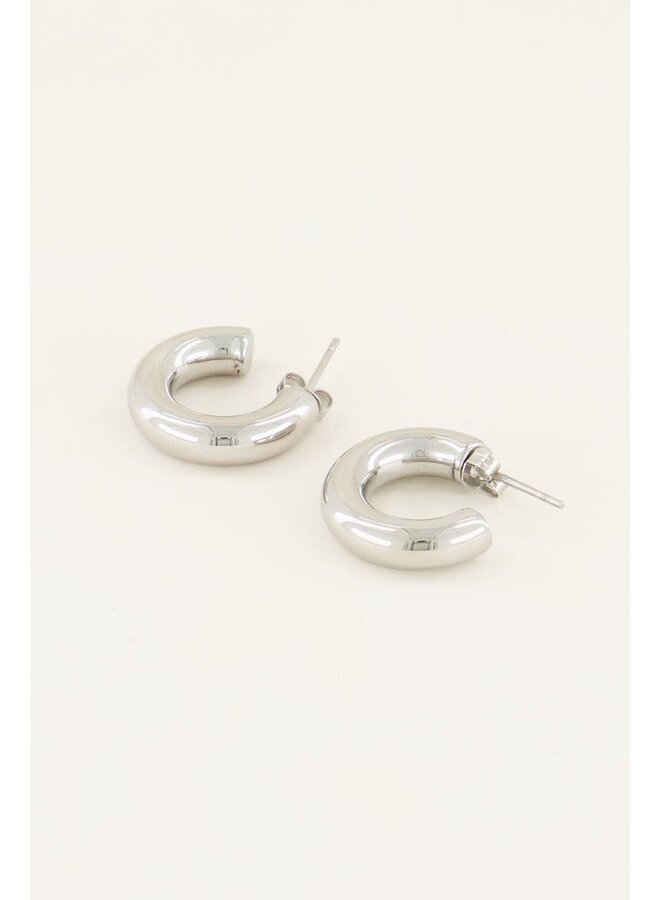 Oorringen Open Klein Zilver