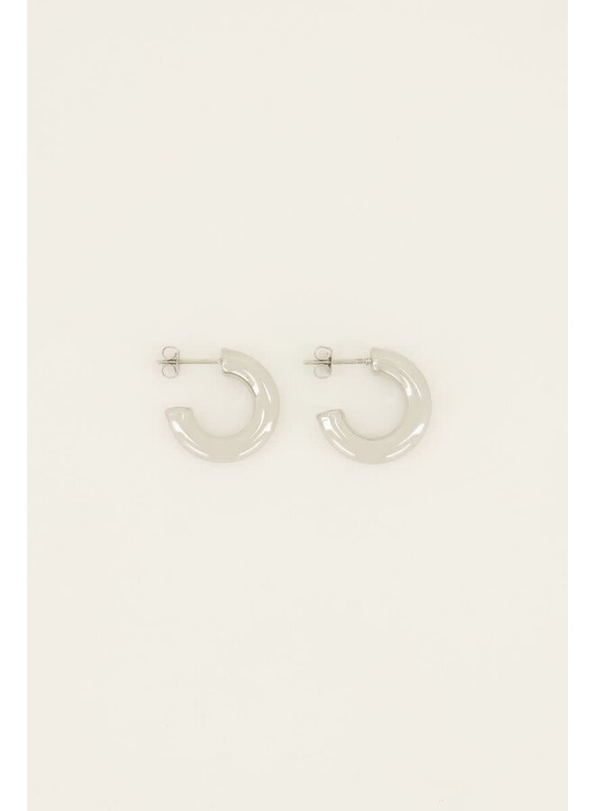 Oorringen Open Klein Zilver