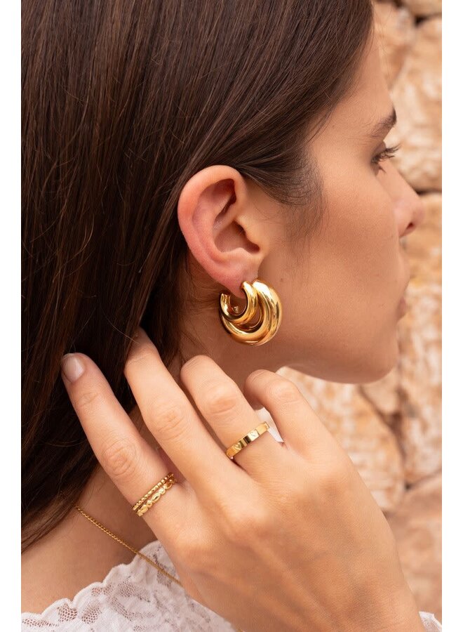 Oorringen Open Klein Zilver