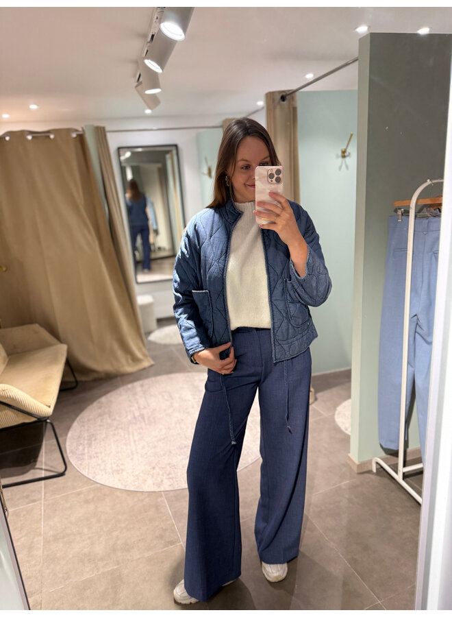 Ramona Quilted Vest Blue