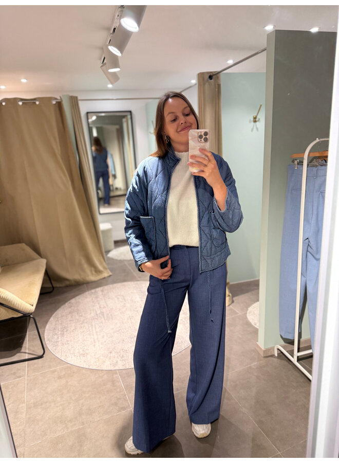 Ramona Quilted Vest Blue