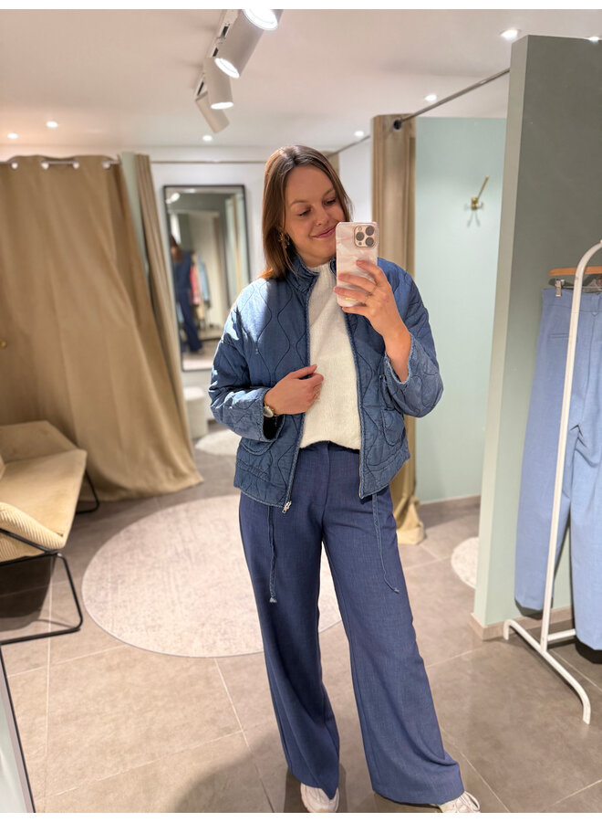 Ramona Quilted Vest Blue