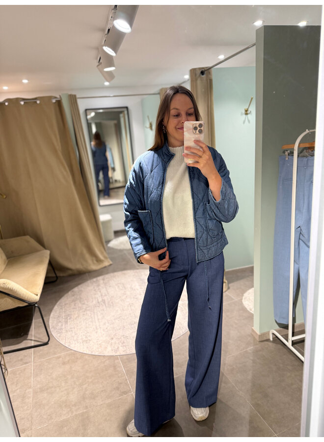 Ramona Quilted Vest Blue