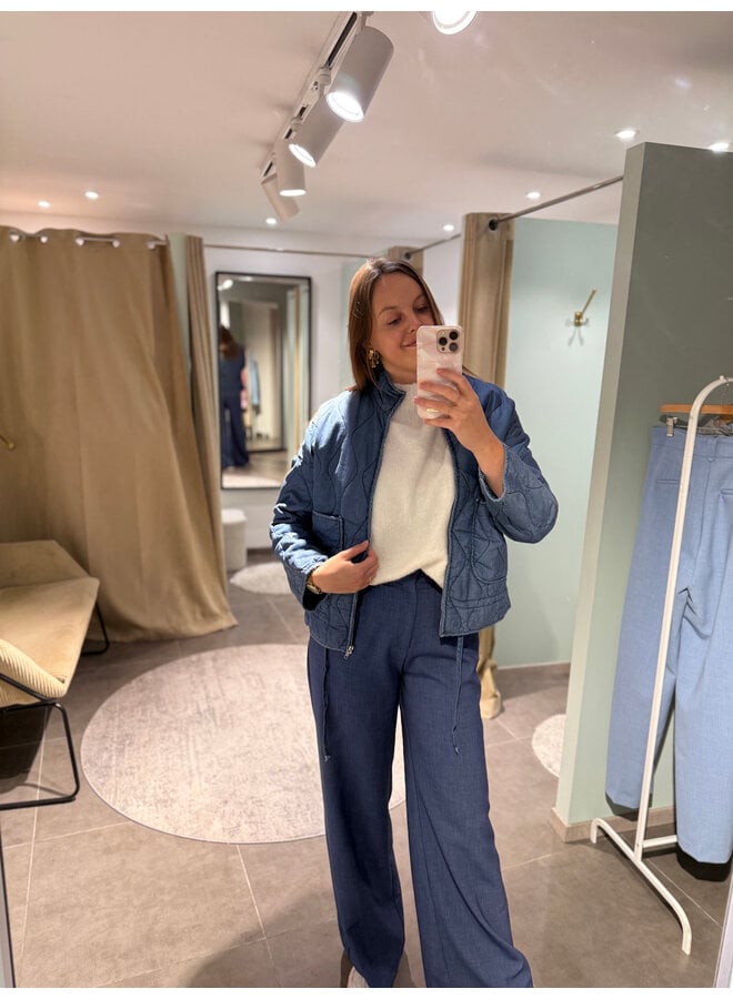 Ramona Quilted Vest Blue