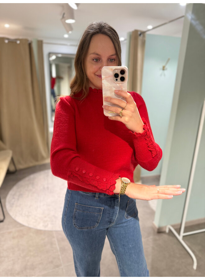 Collette Knit Red