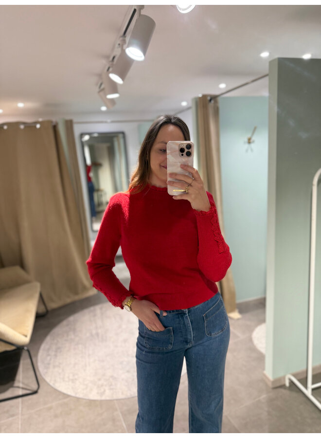 Collette Knit Red