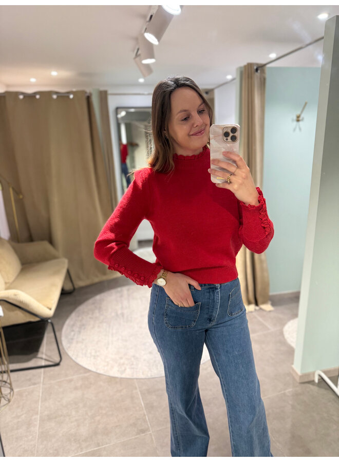 Collette Knit Red