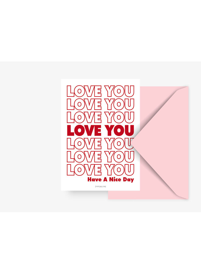 Wenskaart Love You