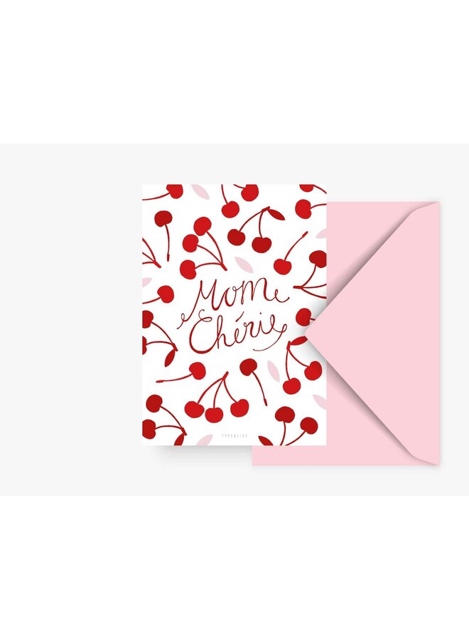 Wenskaart Mom Chérie