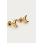 Love Studs Croissant Goud